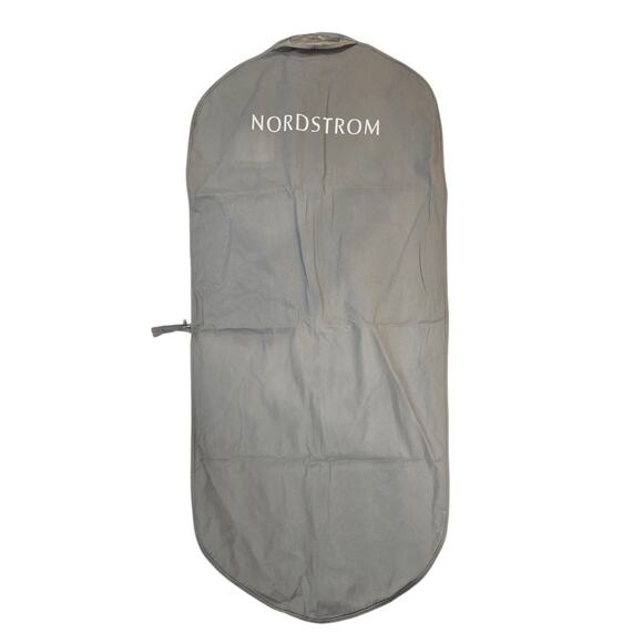 2 Vintage Nordstrom Grey Full Size Garment Hanging Bags, 1 Vinyl and 1 Cloth - Picture 5 of 7